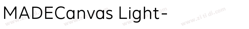 MADECanvas Light字体转换